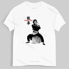 Мужские летняя хлопчатобумажная футболка Свободные топы, футболка с изображением дракона кулака Джеки Чан для мужчин, Забавные футболки, женская футболка унисекс, повседневные футболки