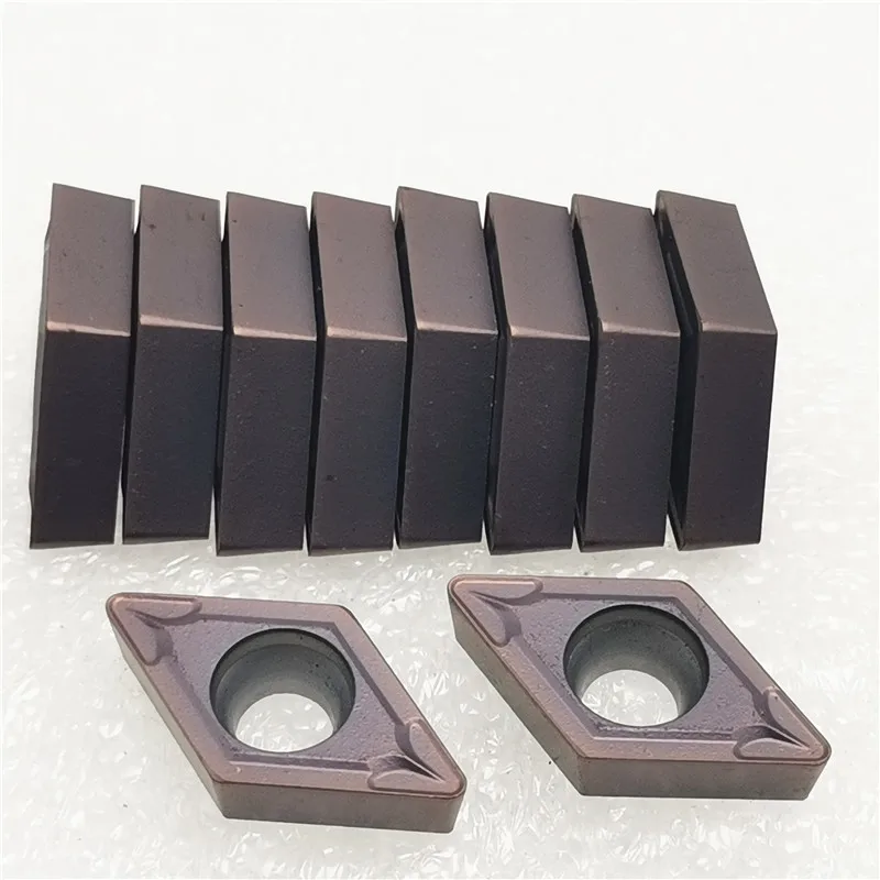 10 шт. DCMT11T304 VP15TF карбидная вставка DCMT11 T304 VP15TF уход за кожей лица фрезерный станок с ЧПУ Инструменты DCMT11T304VP15 резец для внутренней обточки