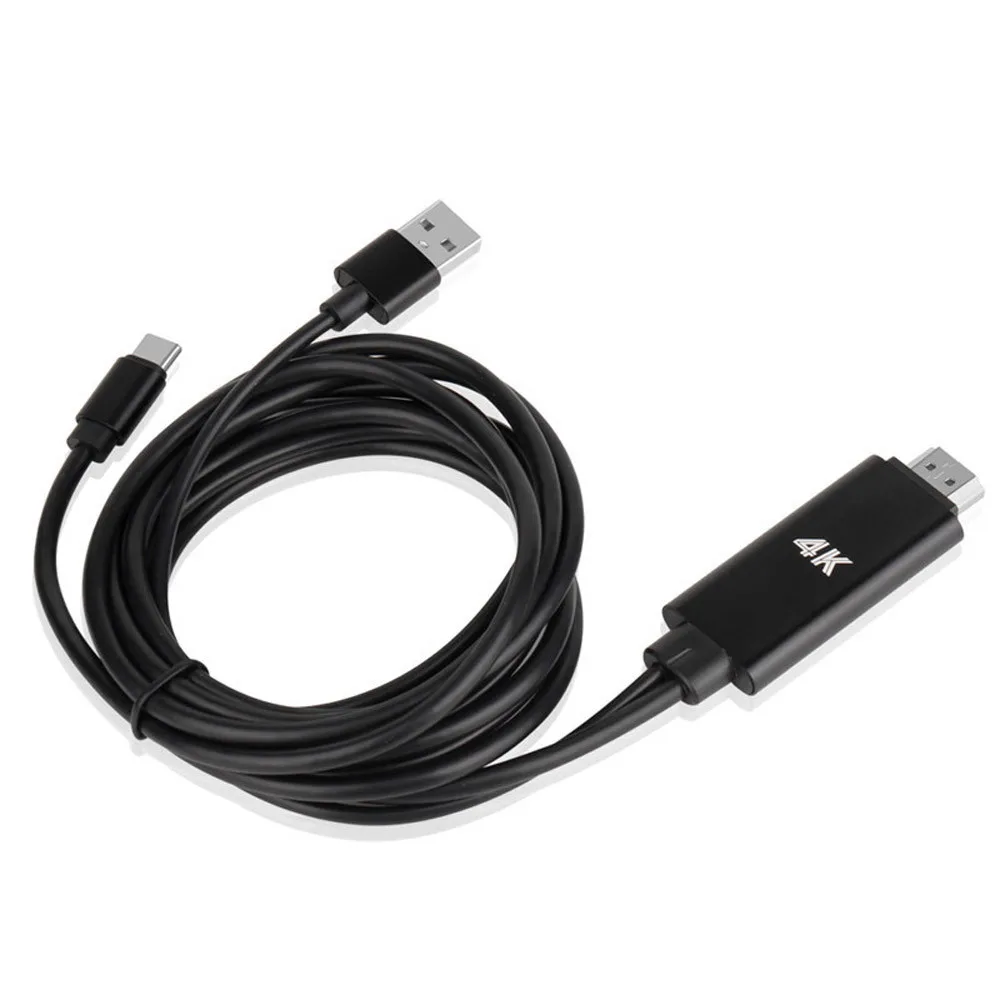 Кабель-адаптер Ouhaobin с Type-C на HDMI USB HDTV AV для Samsung Galaxy S9/S8 Plus Macbook | Электроника