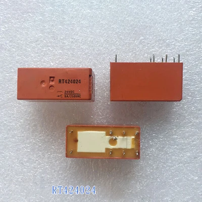 

1PCS/lot Relay RT424005 RT424012 RT424024 RT424048 8A 8PIN