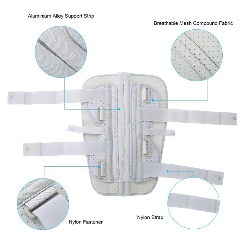 

Panel Knee Immobilizer Adjustable Post-Op Knee Immobilizer for Knee Joint Damage Recovery and Relief of Knee Strain