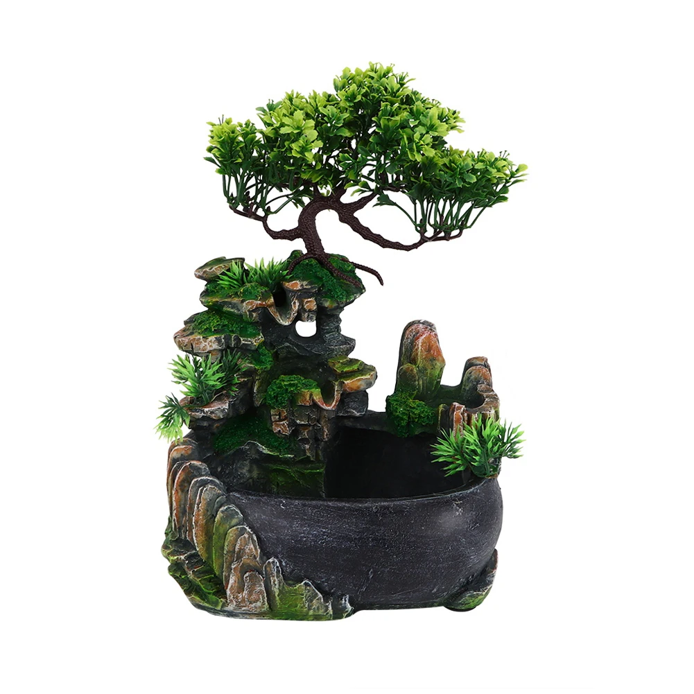 

Miniatures Atomizing Desktop Fountain Waterfall Humidifier for Office Home Desk Decoration Home Decoration New New