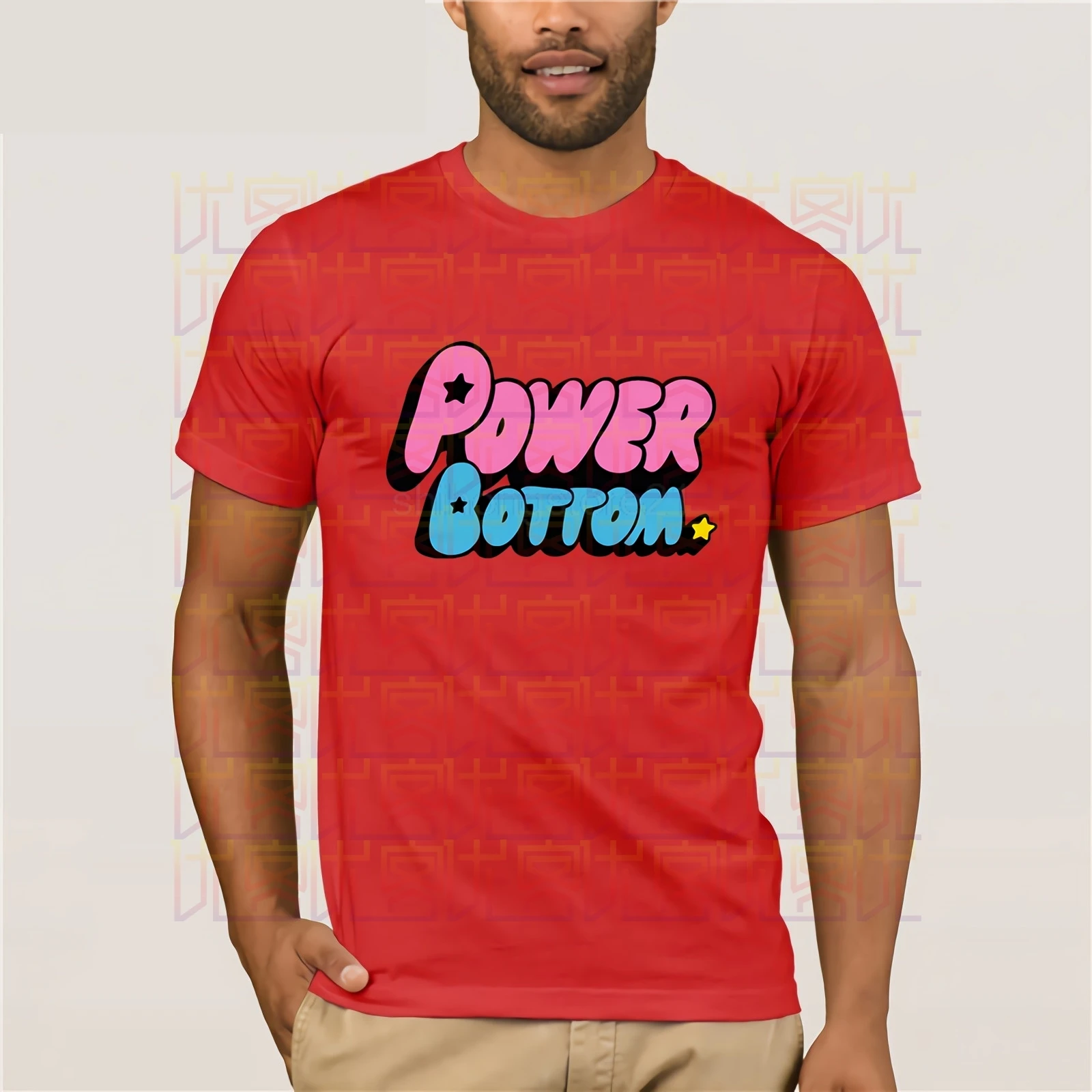 Мода 2019 топ футболка мужская power Bottom Puff s мультяшная Gay Pride LGBT Drag racing хипстерский