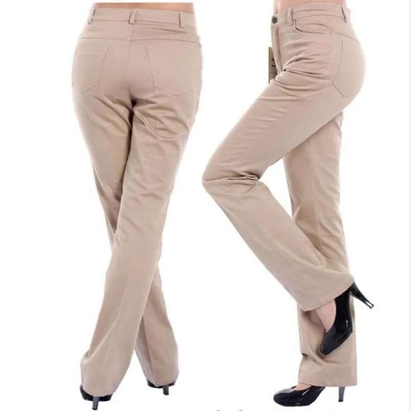2020 женские брюки осень зима прямые размера плюс повседневные SK214 | Женская одежда