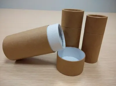 kraft paper 50 шт упаковочная картонная трубка из крафт-бумаги для подарков/ювелирных изделий/косметики/жидких Бутылок/эфирных 30 мл бутылок для масла упаковочная коробка - Цвет: kraft paper