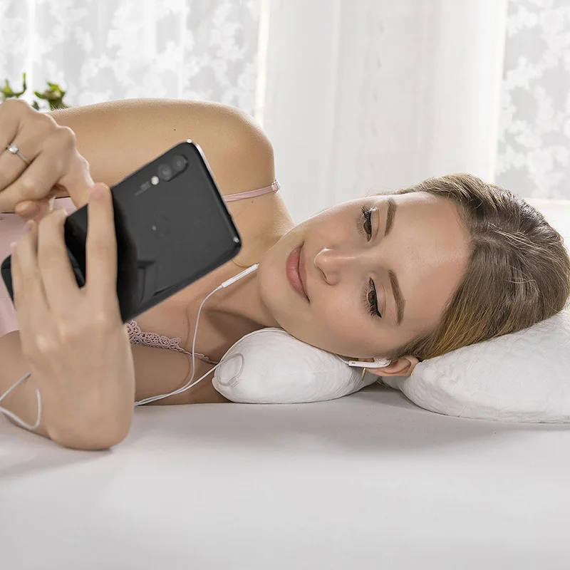 H образная Ортопедическая подушка для защиты шеи шейных глаз от морщин красоты ПЭ