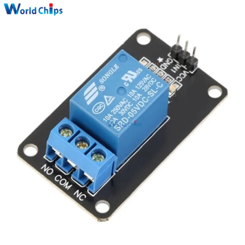 5V One 1 Channel Relay Module Board Shield For Arduino PIC AVR DSP ARM MCU Max 10A 250VAC/30VDC | Электронные компоненты и