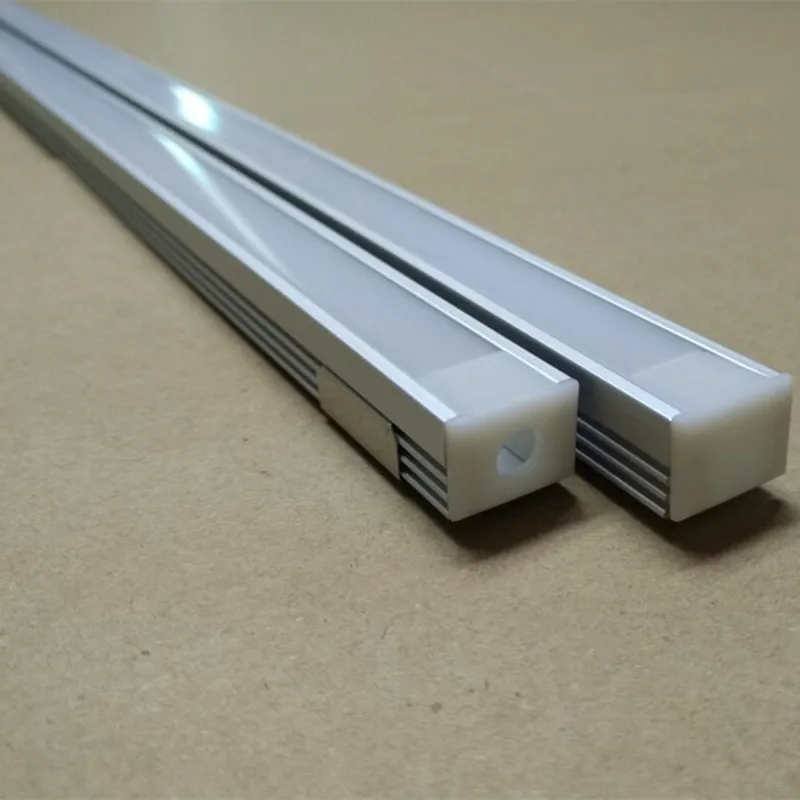 Бесплатная доставка светодиодный алюминиевый профиль с молочной прозрачной