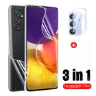 Гидрогелевая пленка 3 в 1 для Samsung Galaxy A82, защитная пленка для экрана и объектива камеры Svmsung A 82 A826, не стекло