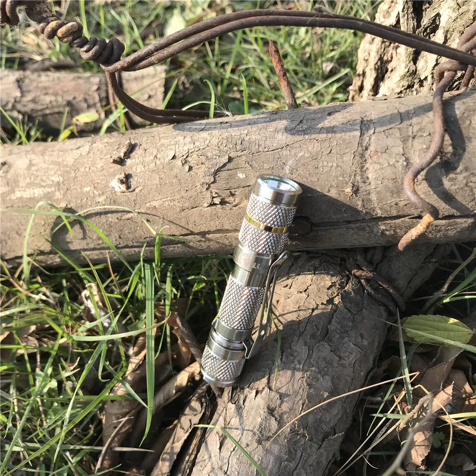 Светящийся инструмент Ti AAA фонарь авиационного класса из титанового сплава для