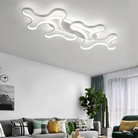 modern led ceiling lights for living room bedroom study home lighting white black aluminum ac85 265v home ceiling lamp fixtures