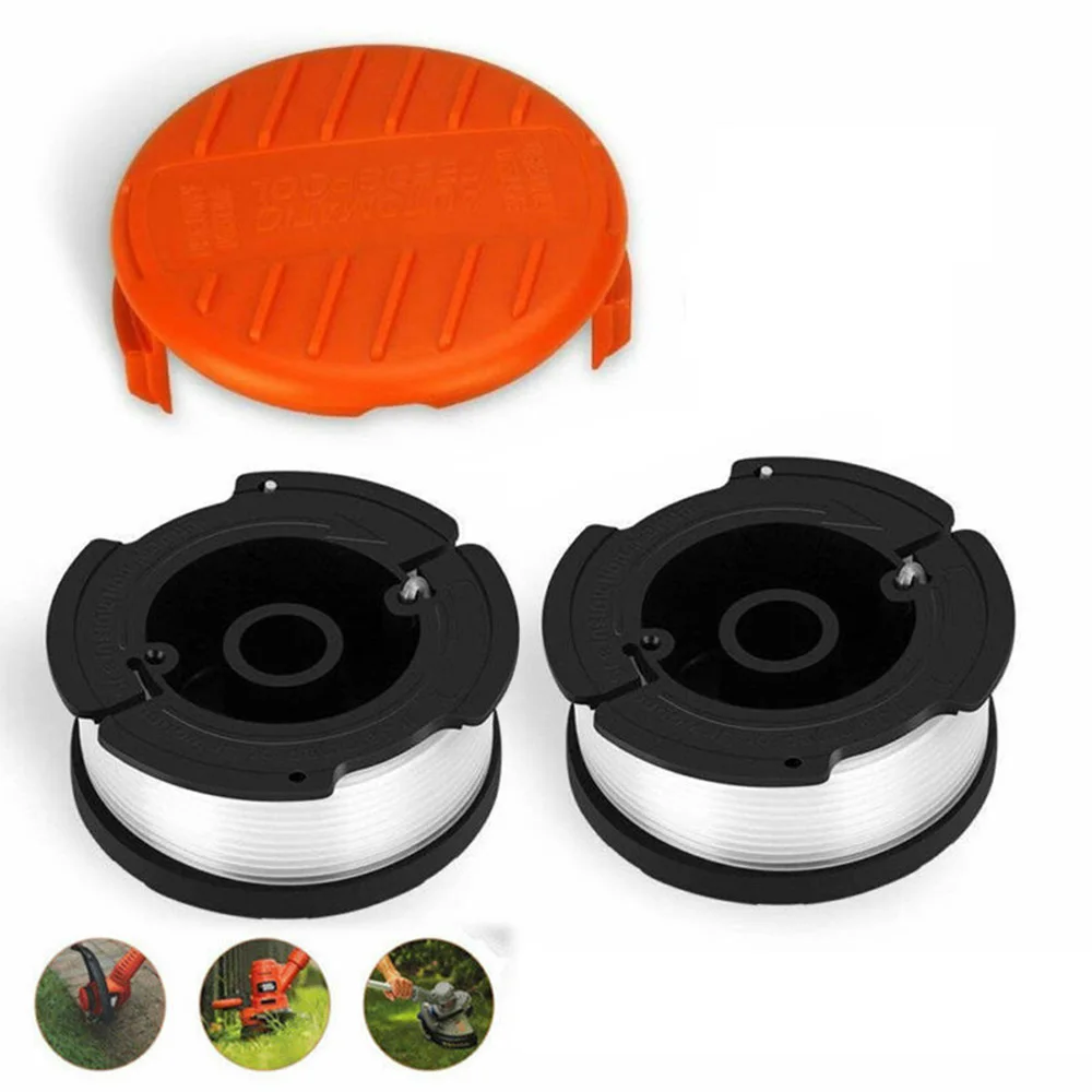 

Orange Strimmer Cover Cap + Spool And Line For Black & Decker GLC3630L GLC3630L20 Garden String Trimmer Lawn Mower Parts