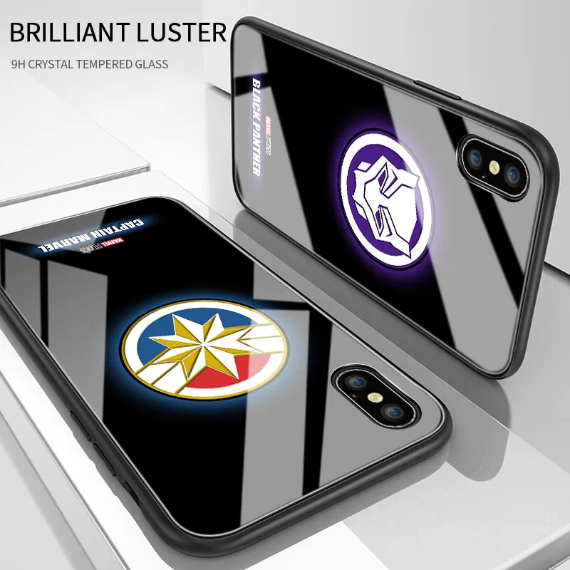 Для Samsung Galaxy A31 A01 A51 A71 A81 A91 светящийся чехол из закаленного стекла с изображением