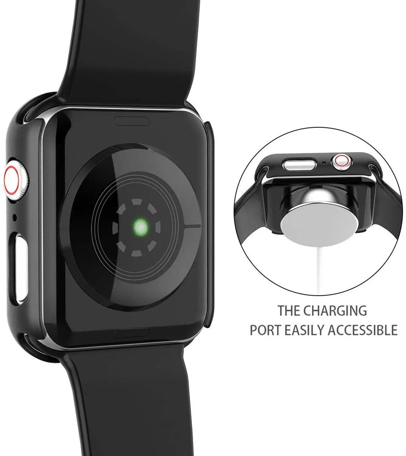 Чехол из поликарбоната для Apple Watch 5 4 3 защитный чехол экрана 42 мм 44 38 40