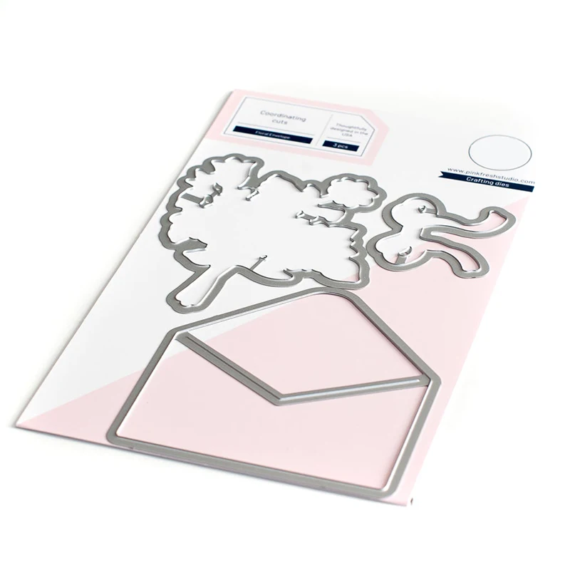 Новинка 2022 года прозрачный штамп с цветами и конвертом металлические Вырубные