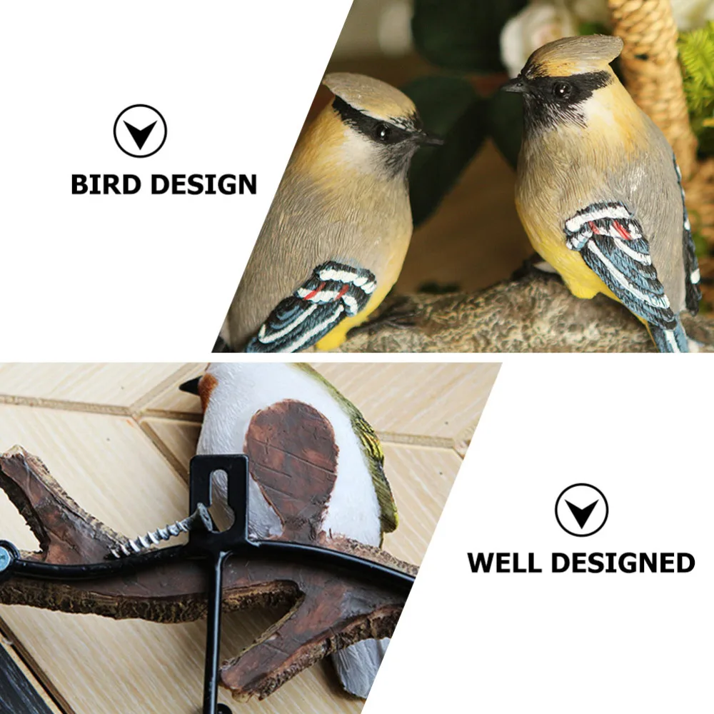 

Rustic Style Wall Mounted Hanging Hook Bird Hanger Decorative Wall Ornament