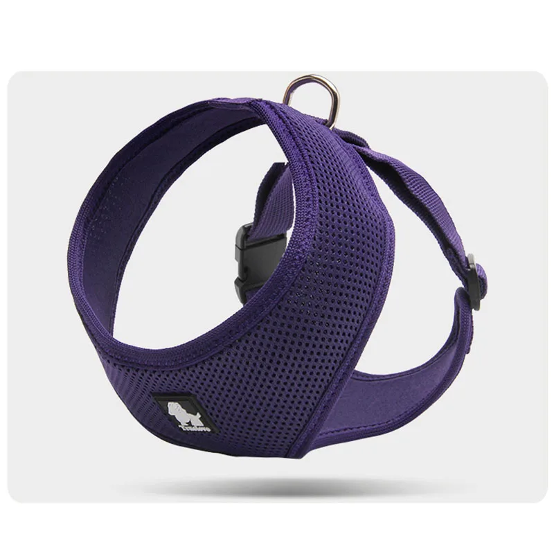 purple MySudui Truelove, регулируемая шлейка для собак и кошек, шлейка для чихуахуа для маленьких и средних собак, поводок для прогулок, черный питбультерьер, Petshop - Цвет: purple