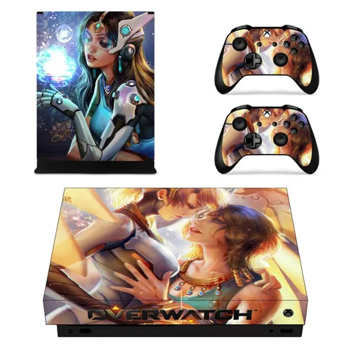 YSX1X2347 Полное покрытие кожи Стикеры наклейка для Microsoft Xbox One X Xbox Slim консоли и 2 контроллеры для Xbox One X шкуры Стикеры Виниловый протектор - Цвет: YSX1X2347