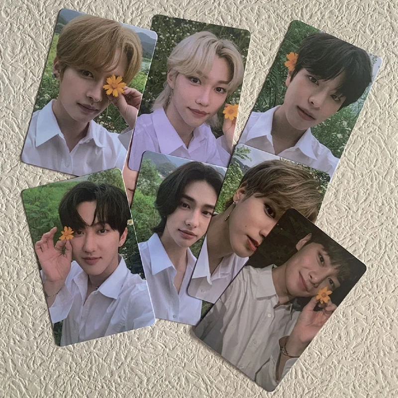 8PCS/Set Kpop STRAY KIDS Photocard Bang Chan Lee Min-Ho Photo Cards Postcard LOMO for Fans Collection Gift Accessories | Канцтовары для