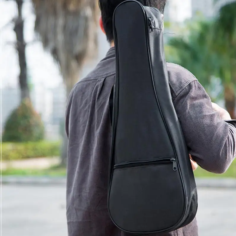21 дюйм черная Портативная сумка для укулеле мягкий чехол из Оксфордской ткани 600D