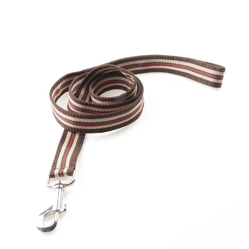 Классический ошейник для собак в полоску нейлоновый удобный регулируемый