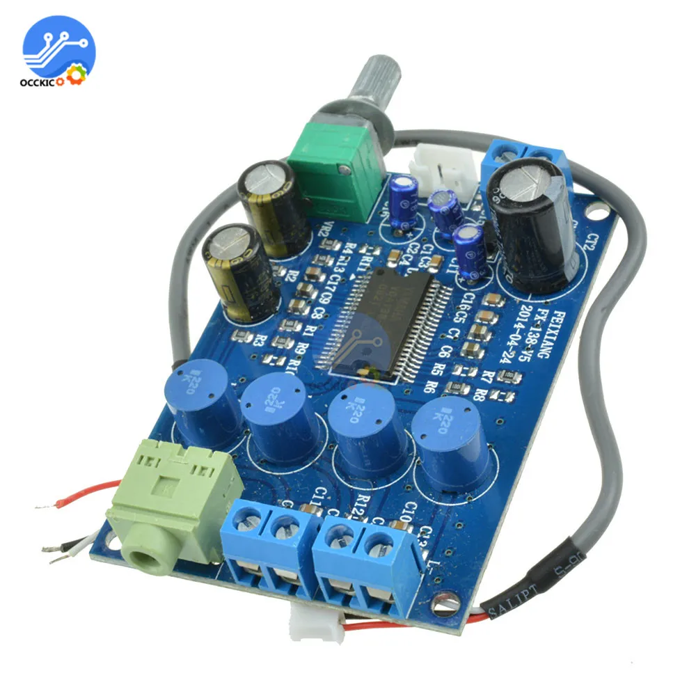 YDA138 Плата усилителя DC12V 2X10 Вт модульный усилитель двухканальный аудио динамик звук Пласа Плата усилителя sonorisation