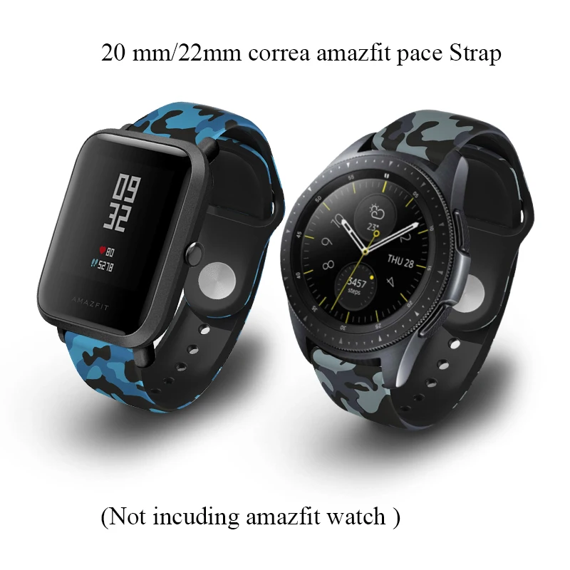 BOORUI pulsera amazfit ремешок bip силиконовая смазка 20 мм ремешок для часов Ремешок для наручных часов для xiaomi huami amazfit bip темп lite ремень 20 мм