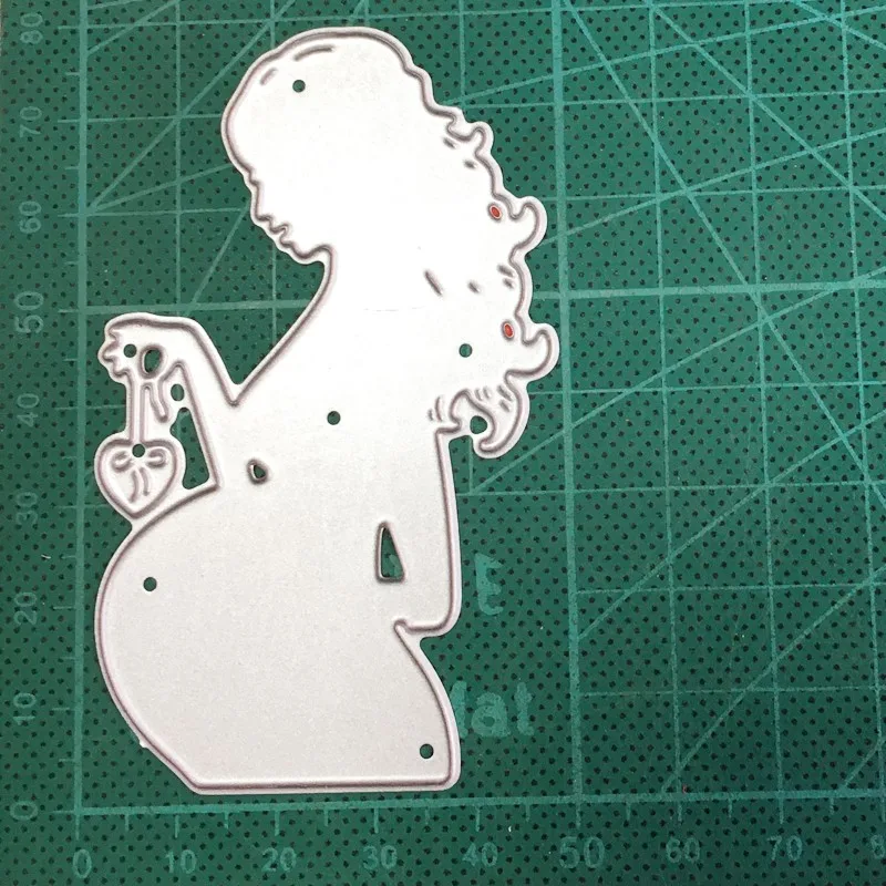 

Pregnant Woman Metal Cutting Dies stamp and dies Stencils DIY Scrapbooking dies Album Cards Making Embossing Die Cuts Craft dies