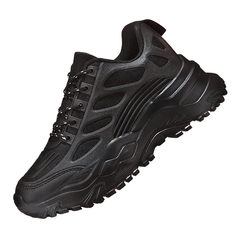 

Fashionable Chunky Sneakers for Women Breathable Mesh Black Vulcanized Shoes Men Comfortable Casual Walking Footwear Non-Slip