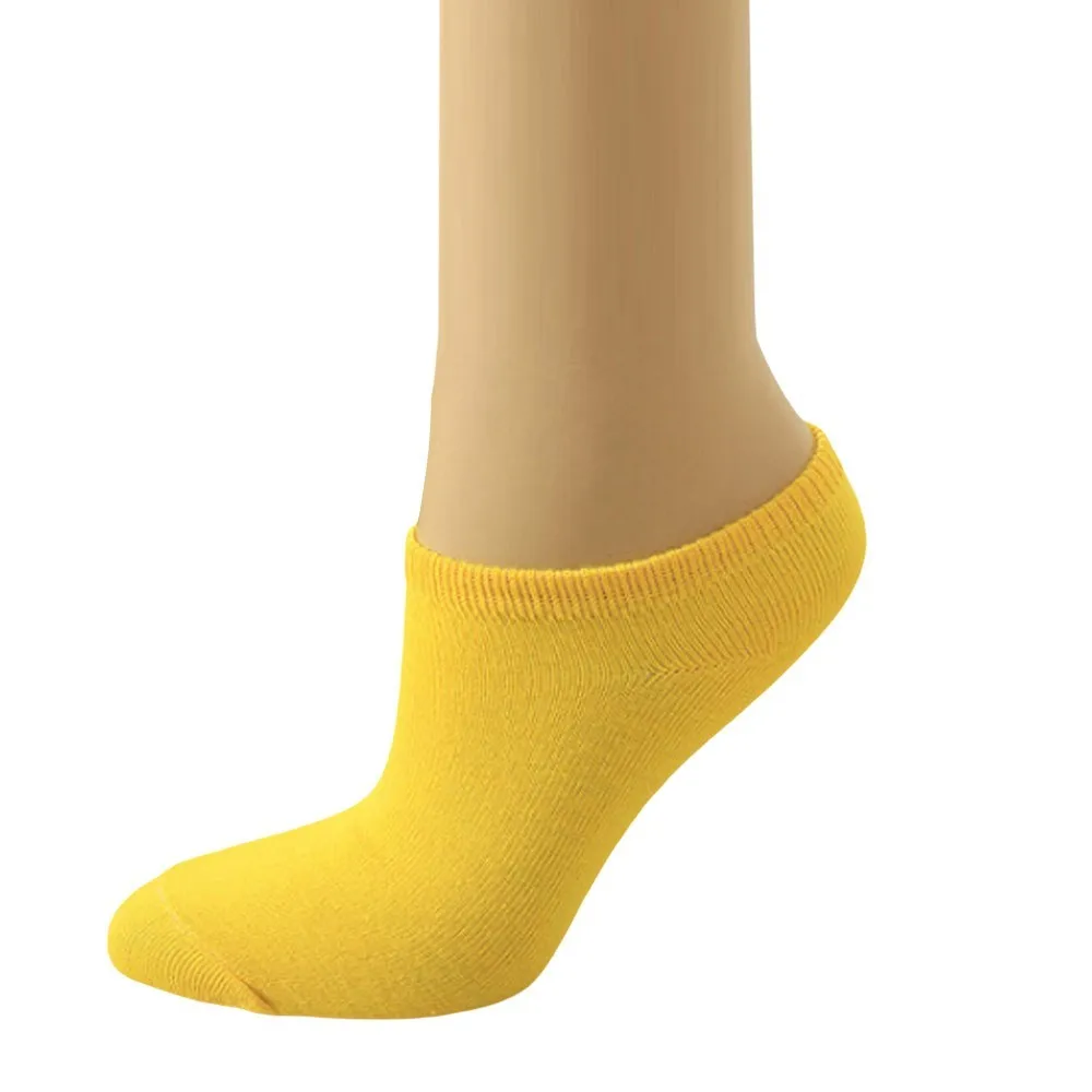 

Women's Socks Girl Female Lady Short Cotton Socks Candy Solid Color Ankle Sox Low Cut Boat Art All-match Socks Y725