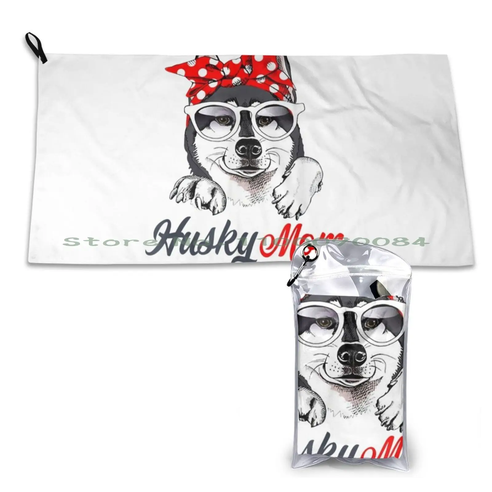 Мамы и собаки хаски подарки для любителей на день матери быстросохнущее