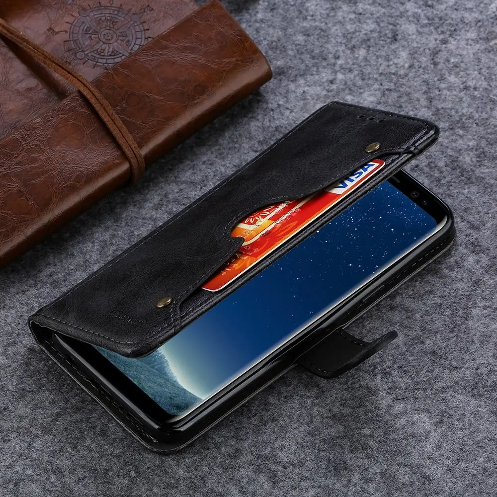 LAPOPNUT карбоновый кошелек PU кожаный чехол для samsung Galaxy S9 Plus S10 S7 Edge роскошный флип-держатель для карт чехол для телефона samsung S8