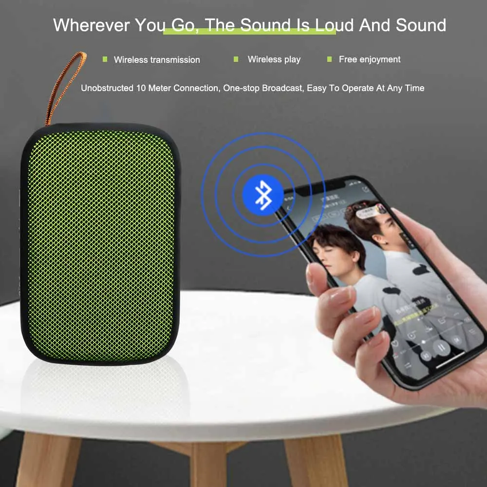 Bluetooth динамик портативный беспроводной громкий s для телефона компьютера