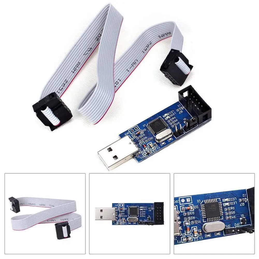 1 шт. Great IT USBASP USBISP AVR программатор USB ISP ASP ATMEGA8 ATMEGA128 Поддержка Win7 64|Компьютерные