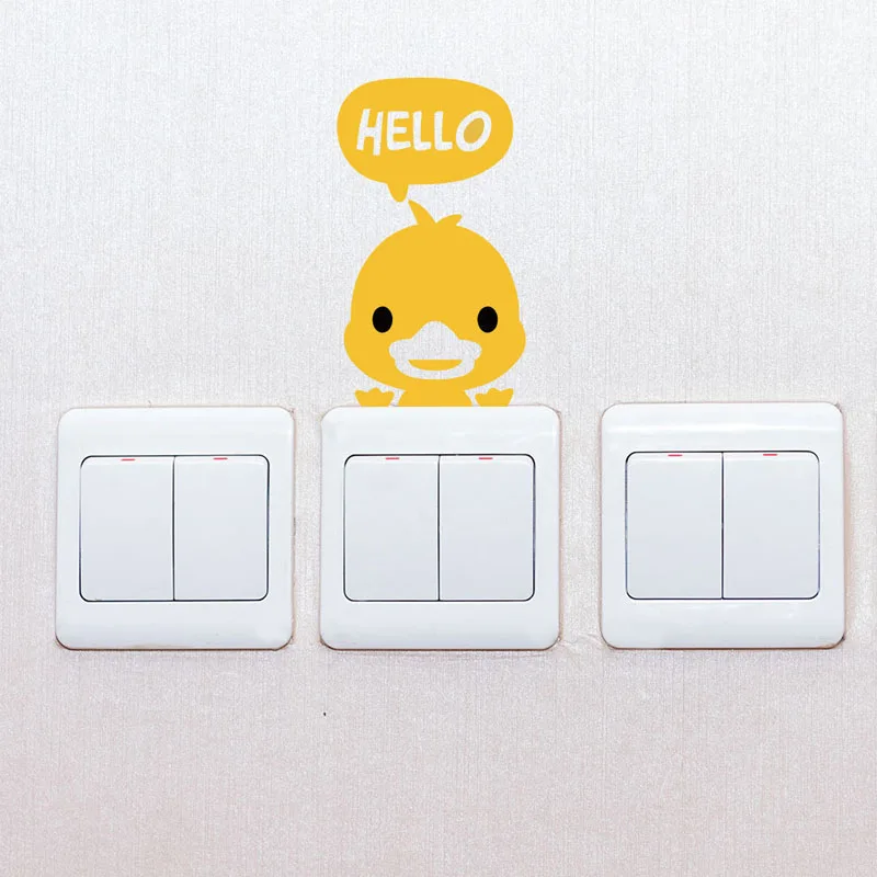 

Self-Adhesive Switch Stickers Bedroom Kindergarten Layout Creative Animal Wall Stickers 10x16CM Stickers Decoration