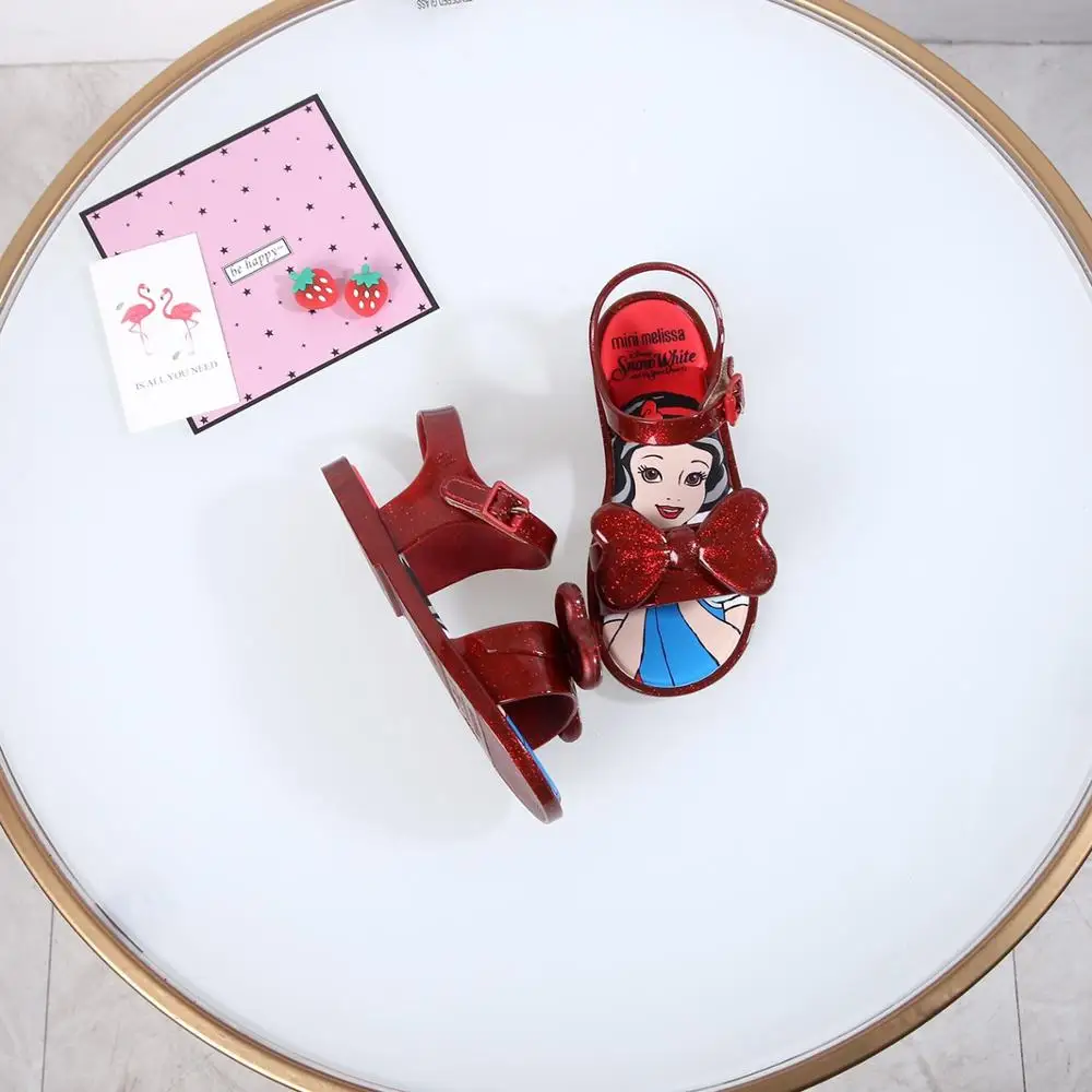 Детские сандалии для девочек Mini Melissa новинка 2021 принцессы снежной погоды детские
