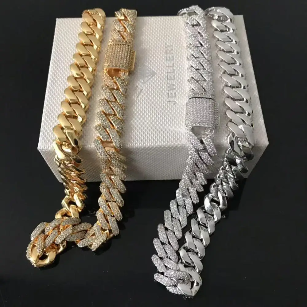 Кубинская звеньевая цепочка ювелирное изделие в стиле хип хоп|Цепочки| |