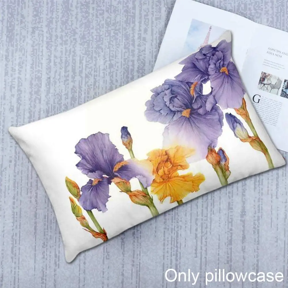 

Rectangle Modern Art Floral Printed Pillowcase Watercolor Cushion Flower 30*50 Pillow Illustration Cm Decorative Decor Sofa