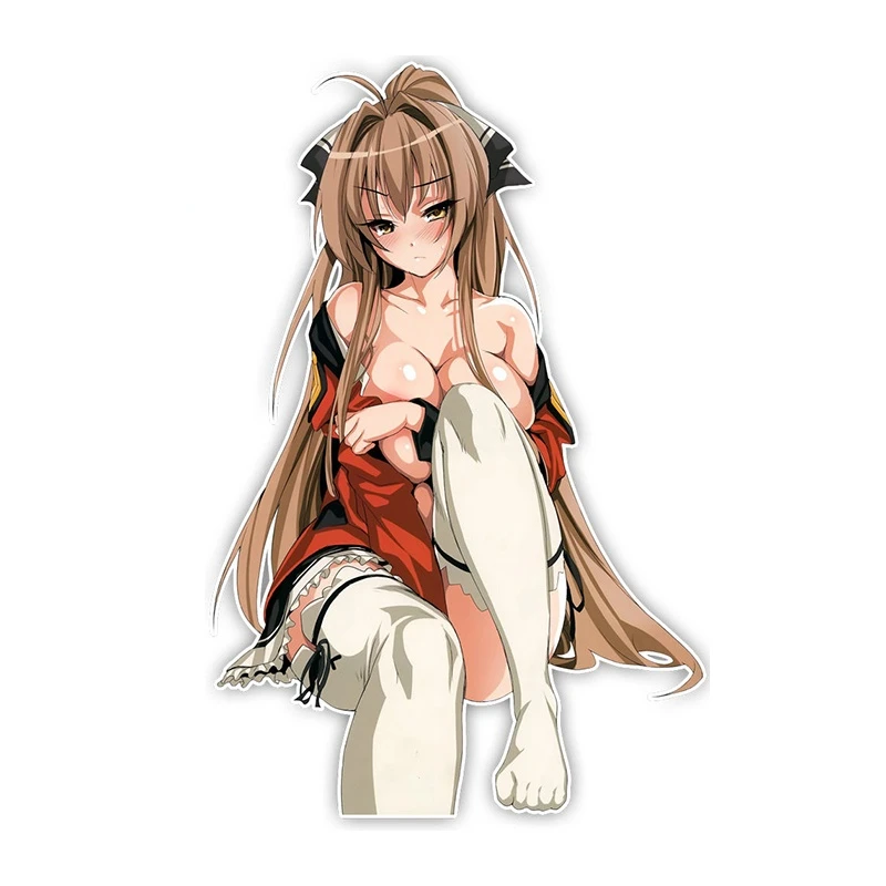 

Sexy Girl Cartoon Car Sticker Styling Vinyl Anime Decal for Window Bumper Camper Yacht Scratch-Proof Exterior Decor PVC13x12cm