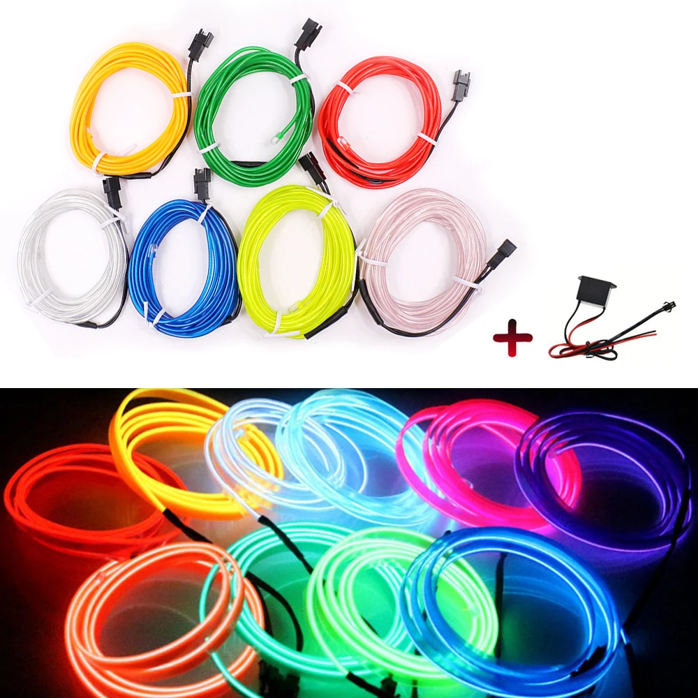 12В Светодиодная лента неоновый свет для танцевальной вечеринки декор гибкая