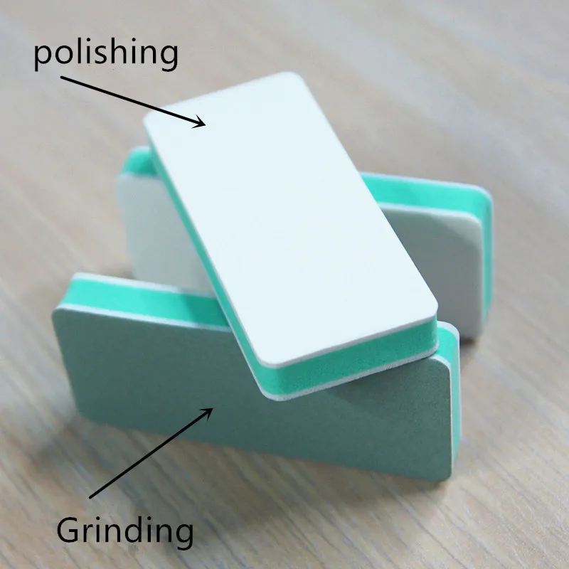 Губка для ногтей двухсторонняя Полировочная губка Блестящий лак инструменты