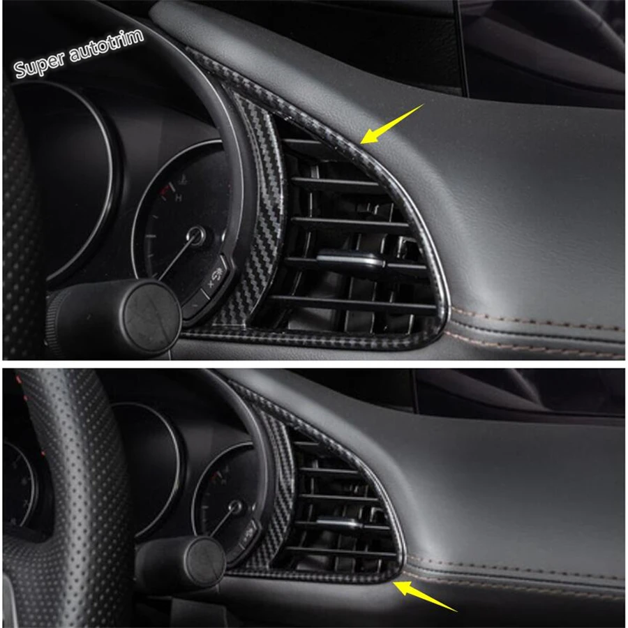 Lapetus внутренний Кондиционер AC Outlet Vent Frame Cover Trim подходит для Mazda 3 2019 2020 ABS