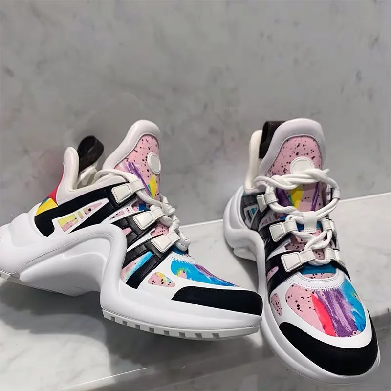 Женская обувь коллекция 2019 года кроссовки на массивном каблуке женская из