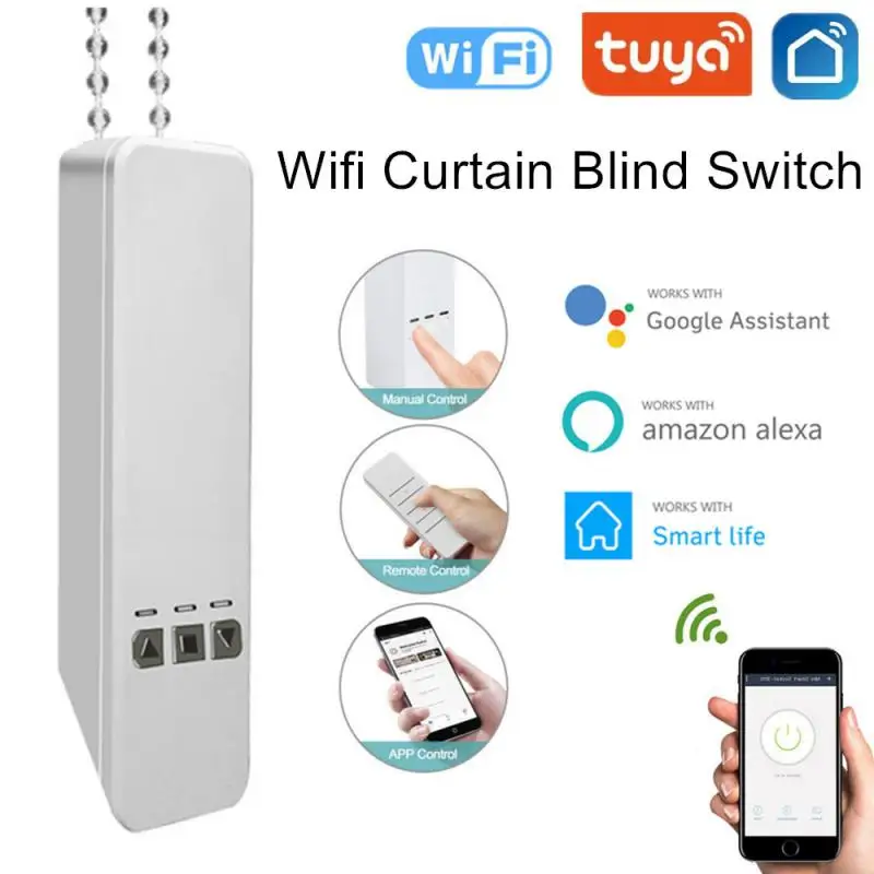 

Tuya WIFI Intelligent Curtain Motor Ultra Quiet Electric Wireless Remote Control Voice Control Tools for Alexa Google Home