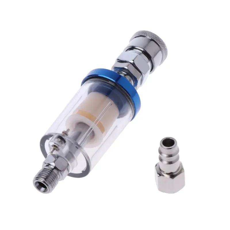 1/4" Mini Oil Water Separator Air Filter For Pneumatic Compressor Spray Paint Gun Tool Pressure Quick Connector | Обустройство