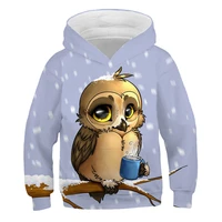 new childrens clothing animal clothes boys hoodies autumn thin jacket for girls sweatshirt clothes for boys 3d baby owl clothes