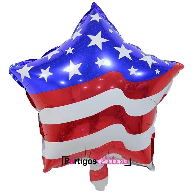 July 4th День независимости США Алюминиевая Фольга Воздушный шар американский флаг