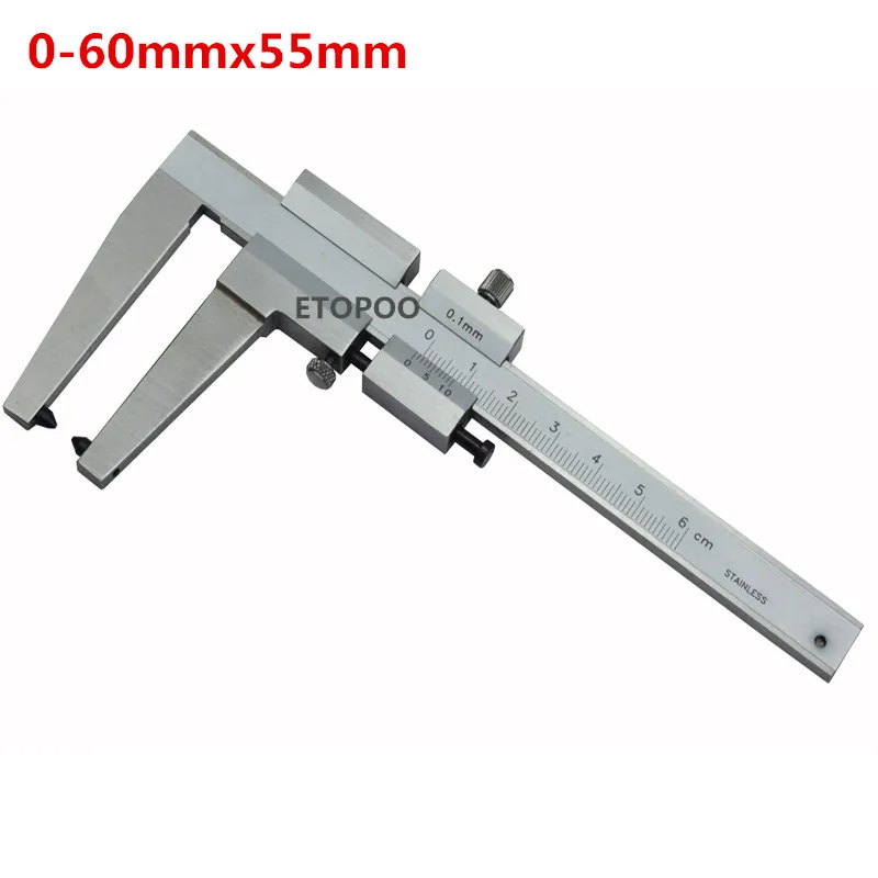vernier 60mmx55mm 0-60 мм цифровой дисковый штангенциркуль нониус тормозной диск суппорт Электронный дисковый тормозной штангенциркуль цифровой тормозной ротор Калибр - Цвет: vernier 60mmx55mm