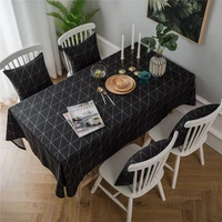 nordic gieometric printed cotton linen tablecloth restaurant wedding party home decor table cloth