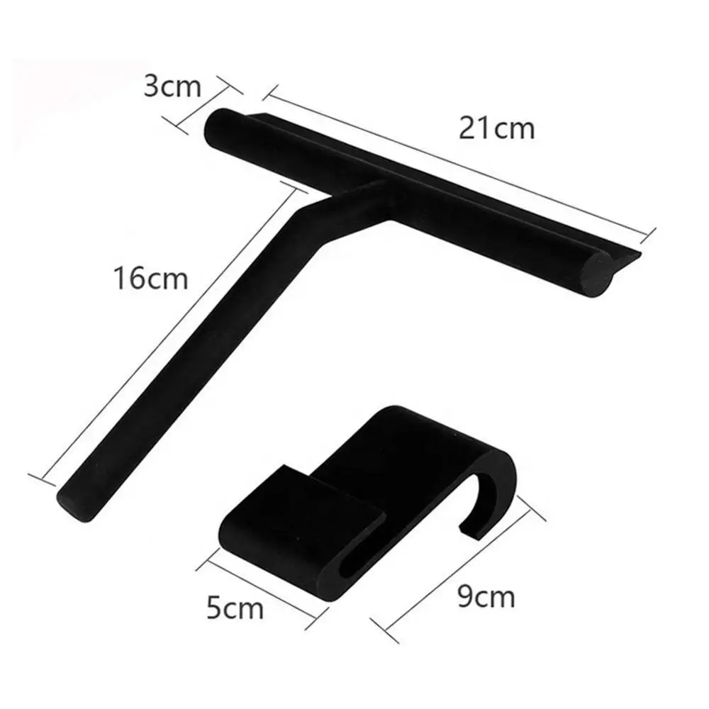 

1PCS Shower Squeegee Window Glass Wiper Scraper Cleaner Silicone For Fast Flexible Squeegee Blade With C2H7